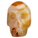 engraving skull, 48mm, red agate