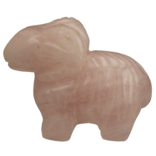engraving ram, 38mm, rose quartz