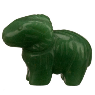 engraving ram, 38mm, green aventurine