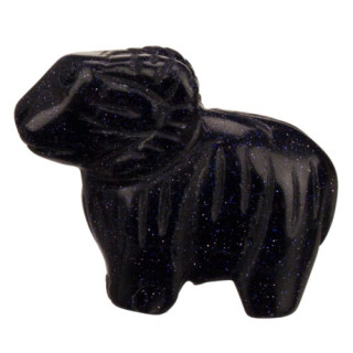 engraving ram, 38mm, blue sandstone