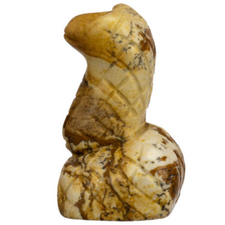 engraving snake, 40mm, picture jasper