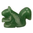Engraving squirrel, 48mm, green Anventurin