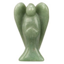 Engraving angel, 36mm, green aventurine