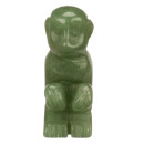 engraving monkey, 47mm, green aventurine
