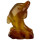 engraving dolphin, 46mm, red agate