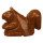 engraving squirrel, 48mm, gold sandstone