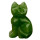 engraving cat, 38mm, green aventurine