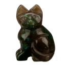 engraving cat, 38mm, indian agate
