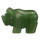 Gravur Nashorn, 40mm, grüner Aventurin