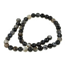Strang Black Lace Achat, Kugel, 8mm - nur noch 1 Strang!