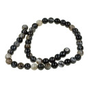 strand black lace agate, ball, 8mm