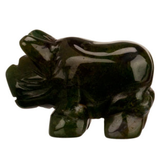 engraving rhino horn, 40mm, indian agate