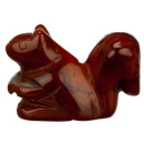 Gravur Eichhörnchen, 37mm, Mahagoniobsidian