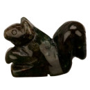 Gravur Eichhörnchen, 37mm, indischer Achat