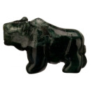 engraving hippo, 36mm, indian agate