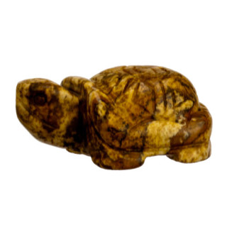 Gravur Schildkröte, 40mm, Bilderjaspis