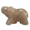 Gravur Elefant, 36mm, Rosenquarz