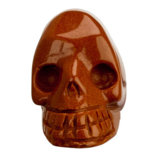 Gravur Totenkopf, 36mm, Goldfluss