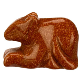 engraving mouse, 36mm, gold sandstone