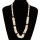 Freshwater pearl necklace, carnelian