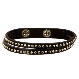 Bracelet PU, 23cm, black