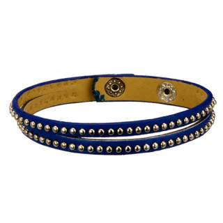 Bracelet PU, 23cm, blue