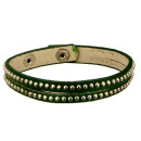 Bracelet PU, 23cm, green