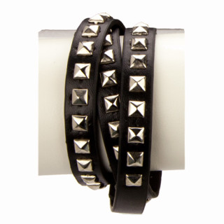 Wickelarmband PU, 60cm, Schwarz