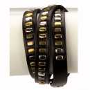 Wickelarmband PU, 60cm, Schwarz