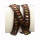 Bracelet PU, 60cm, brown