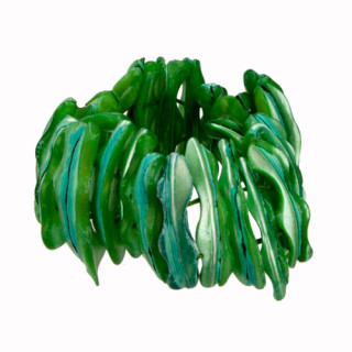 Bracelet shell, green