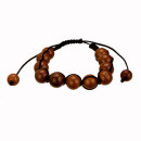 Shamballa Armband, 10mm, Goldfluss