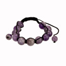 Shamballa Armband, 10mm, Amethyst