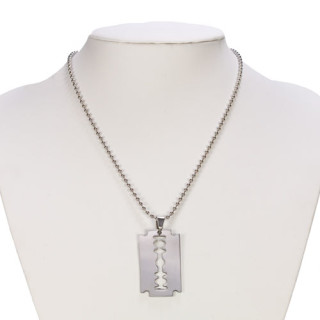Stainless steel necklace with pendant