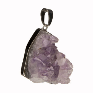 Anhänger Amethyst, galvanisiert, 50x45mm