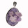 Anhänger Amethyst, galvanisiert,46x40x25mm