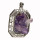 Anhänger Rechteck Amethyst, 54x45x20mm