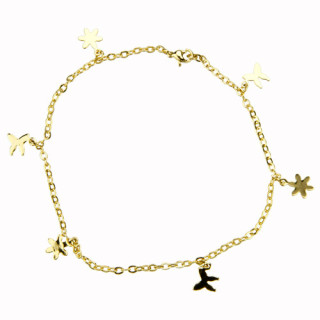 Armkette Edelstahl, 28cm, Gold