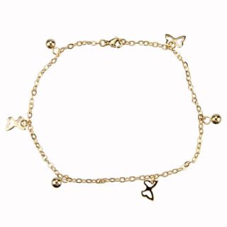 Armkette Edelstahl, 28cm, Gold