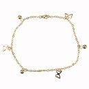Armkette Edelstahl, 28cm, Gold