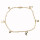 Armkette Edelstahl, 28cm, Gold