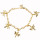 Stainless steel bracelet, gold
