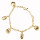Stainless steel bracelet, gold