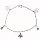 Armkette Edelstahl, 21cm, Silber