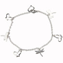 Armkette Edelstahl, 21cm, Silber