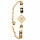 Stainless steel bracelet with stones, gold