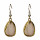 Natural stone earrings rose quartz