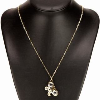 Modekette Gold, Schmetterling mit Metallkette