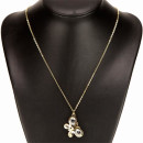 Modekette Gold, Schmetterling mit Metallkette