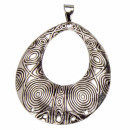 Anhänger Oval 59x52mm